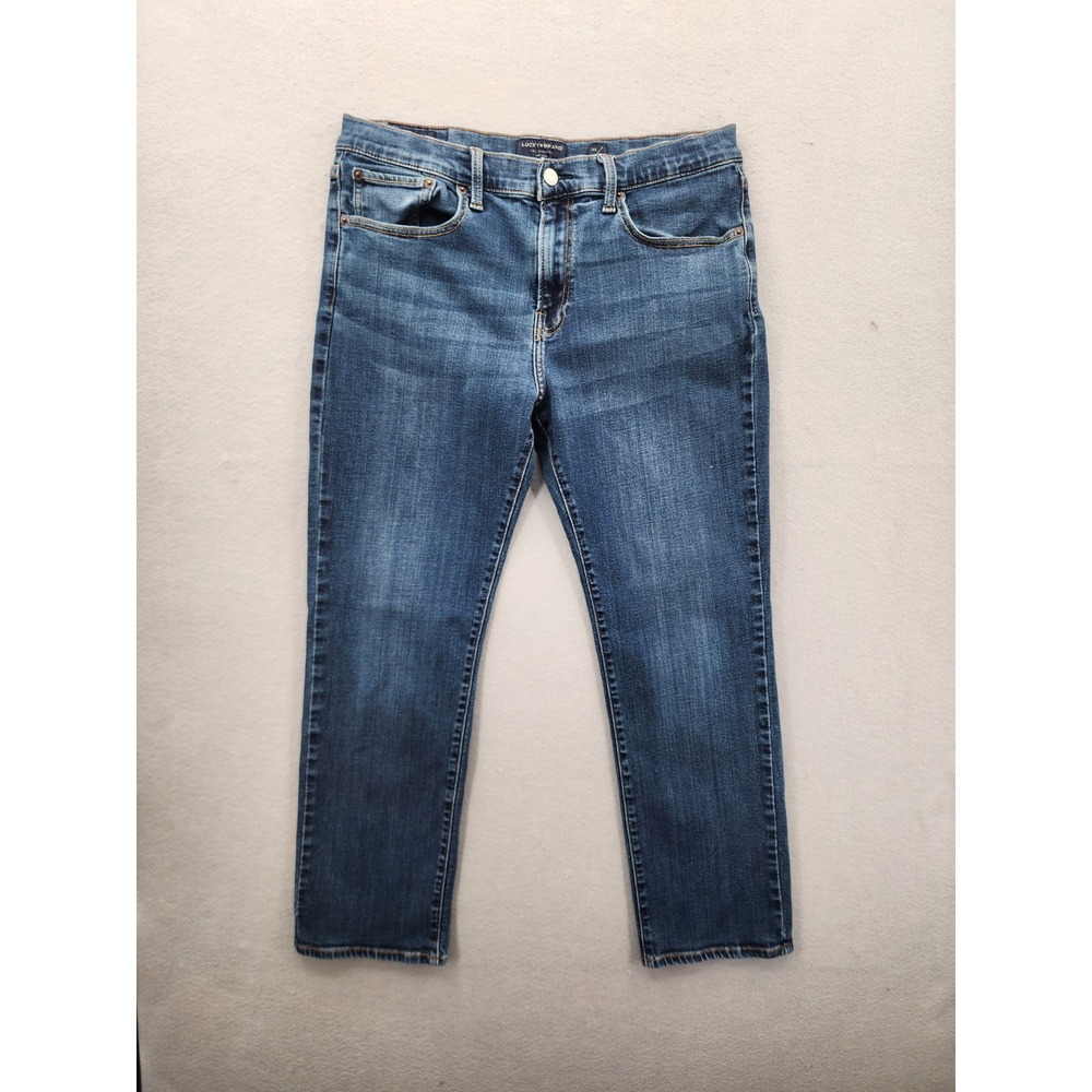 Lucky Brand 223 Straight Leg Jeans Mens 34x30 Medium Wash Blue Denim Pants